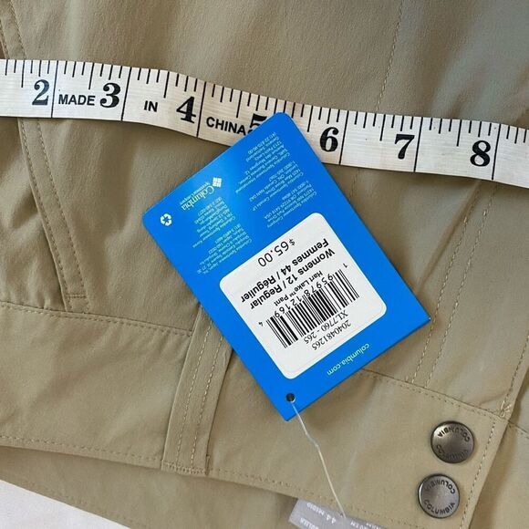 NWT New Columbia Womens Outdoor Pants 12 Tan Double Khaki activewear - Picture 8 of 12